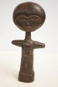Early hand carved wooden fertility doll from Indon