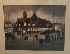Bernard Mcmullen original signed pastel 'The music hall (Ardwick Green)' 28 x 34'' purchased from