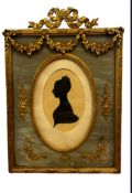 Regency ormolu frame with silhouette from the famo