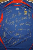 2006 France national squad signed shirt - with coa, shirt new with tags