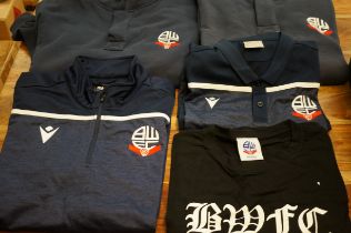 Bolton Wanderers football club training tops x5