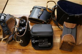 Collection of cased binocular