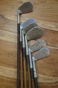 George Nicoll putters x5 & 1 other