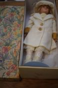 Limited edition bisque porcelain doll from the Kni
