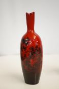 Royal Doulton flambé woodcut vase No 1603