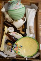 Box of collectables to include Shelley vase