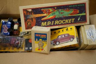 Collection of vintage toys to include vans guards,