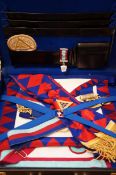Masonic regalia to include aprons, sashes & medals
