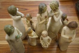 Collection of Willow tree figures