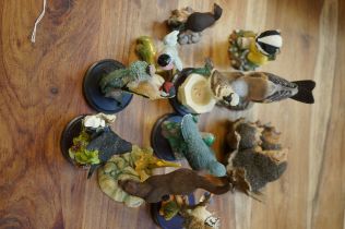 Collection of resin birds to include border fine a