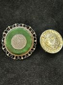 2 Silver brooches