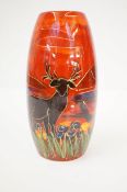 Anita Harris stag vase signed in gold