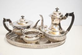 Early silver plated tea set