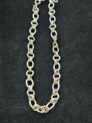 Silver 16''chocker neck chain