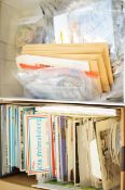 Collection of postcards & loose stamps