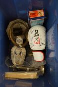 Mixed box to include signed boxing glove & others