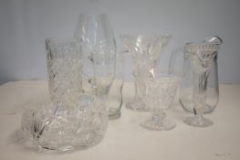 Collection of cut crystal