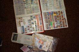 2x Stamp albums & loose stamps