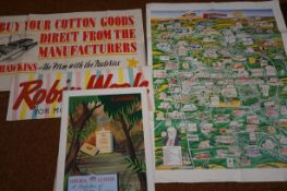 An original Coussons advertising sign, Robin Wood