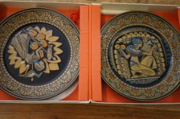 2x Denby limited edition cabinet plates boxed
