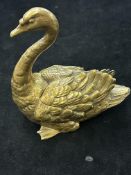 German Gescuutzt brass swan