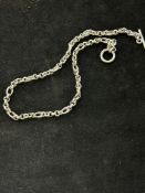 Silver T-bar neck chain