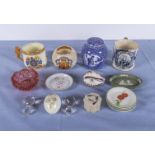 A collection of assorted china and glass