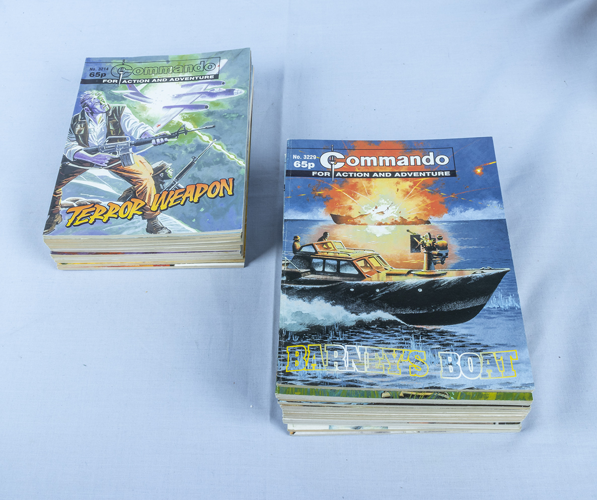 30 vintage Commando comics all 65p 3124/3249