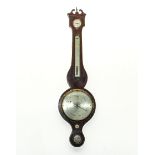 Georgian barometer with swan neck top