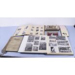 Two albums containing photographs of WWII military and others