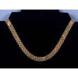 A 9ct gold necklace 43cm long 20gms