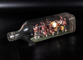 Scottish bagpipe band in a bottle