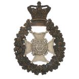 Irish Westmeath Rifles Regiment of Militia Victorian Officer helmet plate circa 1878-81. A good