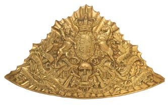 17th (Duke of Cambridge's Own) Lancers Victorian lance cap plate circa 1880-1905. A good