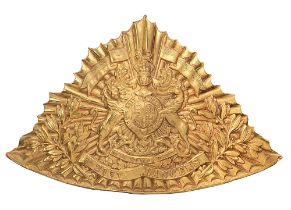 21st Lancers first pattern Victorian lance cap plate circa 1897-98. A good scarce short lived die-