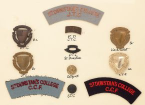St. Dunstan's College OTC, JTC and CCF 11 items of insignia. Good assortment of badges, shoulder
