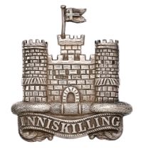 6th Inniskilling Dragoons NCO's 1919 HM silver arm badge. Good scarce Birmingham hallmarked
