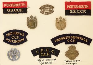 Portsmouth Grammar Schools, City of Portsmouth Boys' School OTC, and CCF 10 items of insignia.