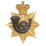 3rd or Royal Westminster, Middlesex (Light Infantry) Militia, Officer's Albert shako plate 1844-