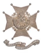 Indian Army. 55th Coke's Rifles Officer's pouch badge circa 1903-22. A good British made two piece