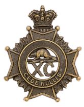 Canadian 90th Winnepeg Battalion of Rifles Victorian glengarry cap badge circa 1885. Good scarce