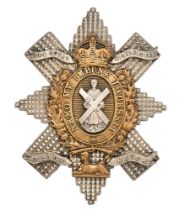 Scottish. Black Watch (Royal Highlanders) Sergeant's glengarry cap badge circa 1901-36. Good