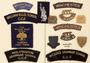 William Ellis School, Winchester College and Wilson's Grammar School OTC and CCF 14 items of
