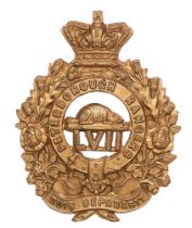 Canadian. 57th Bn. of Infantry (Peterborough Rangers) Victorian glengarry cap badge circa 1879. Good