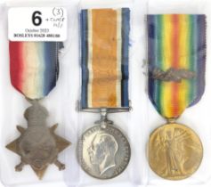 WW1 Army Service Corps Mention in Despatches Group of Three Medals. Awarded to T2-10992 W.O. CL 2