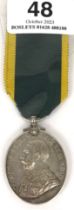 6th Bn Hampshire Regiment Territorial Force Efficiency Medal. A George V example awarded to 281053