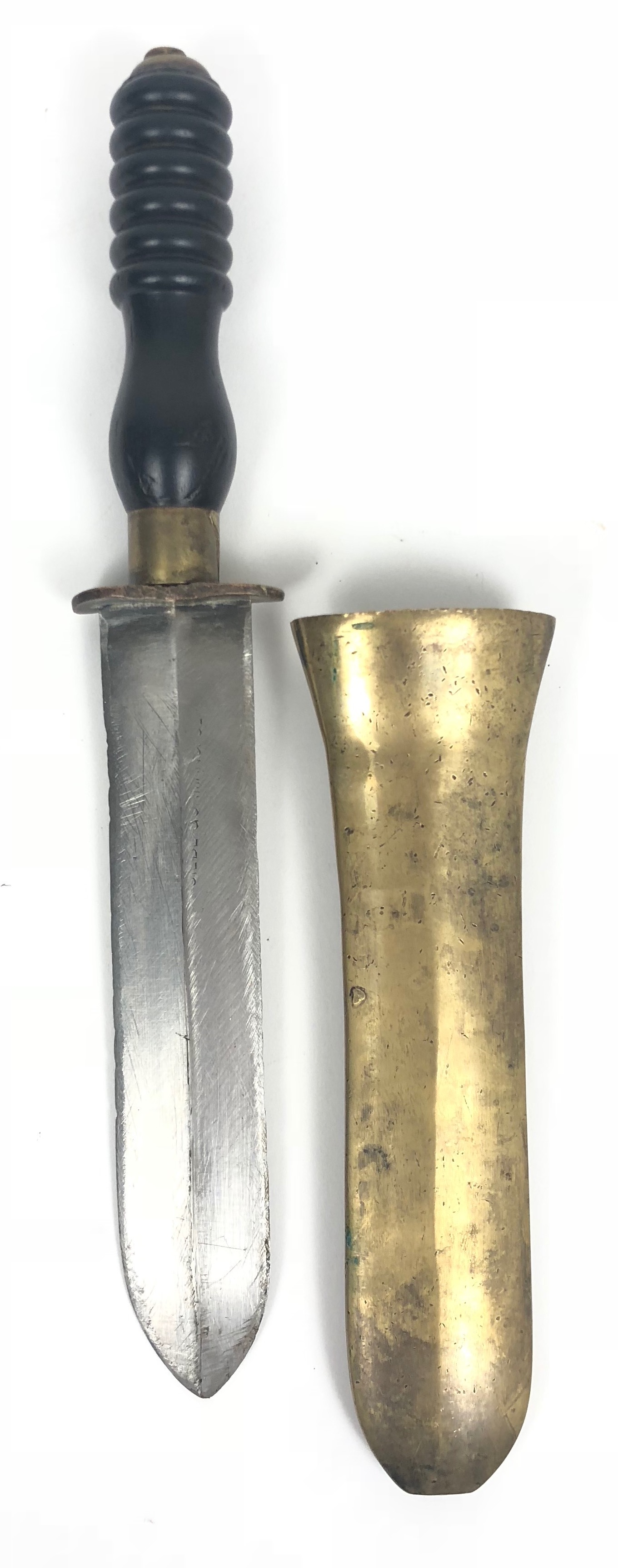 Early 20th Century Siebe Gorman & Co Diving Knife A good used example with double edged spear