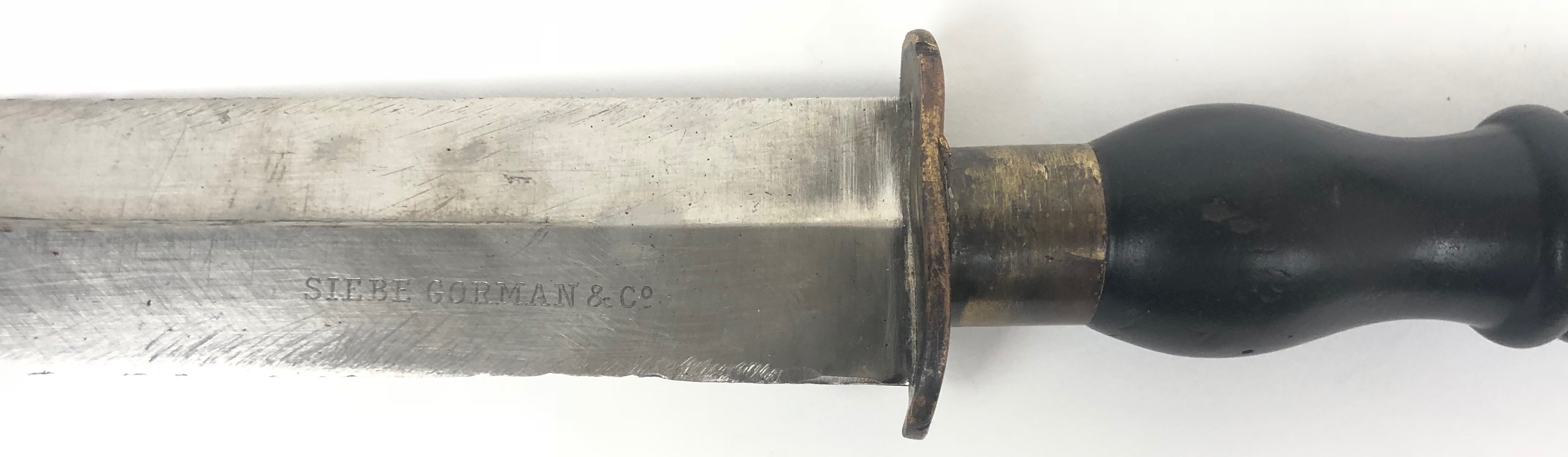 Early 20th Century Siebe Gorman & Co Diving Knife A good used example with double edged spear - Image 3 of 3