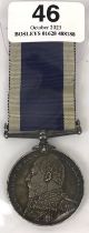 Edwardian Royal Navy Long Service & Good Conduct Medal. Awarded to HENRY FELLOWS STO 1 LG CL HMS