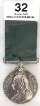 4th (Stockport) VB Cheshire Regiment Victorian Volunteer Long Service & Good Conduct Medal. A good